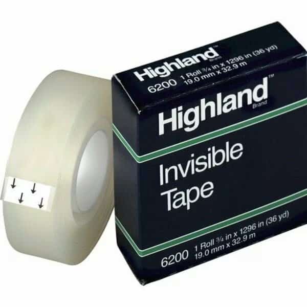 Tape, Invisbl, Econ, 3/4X1296, 12PK