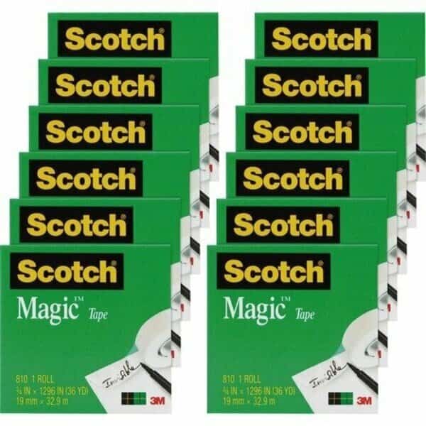 Tape, Roll, Invis, 3/4X1296in, 12PK
