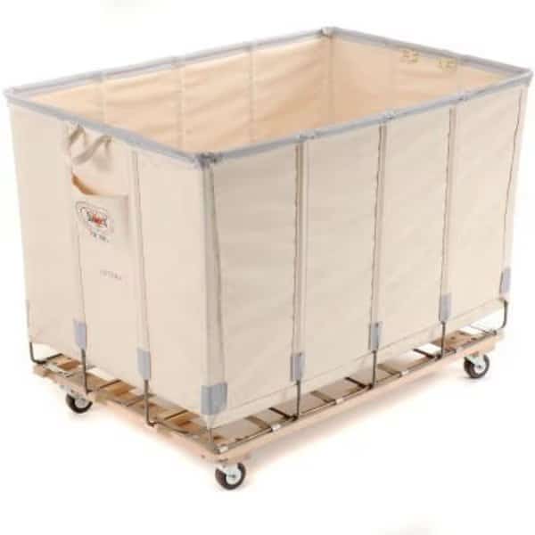 Dandux Canvas Basket Bulk Truck 8 Bushel - White