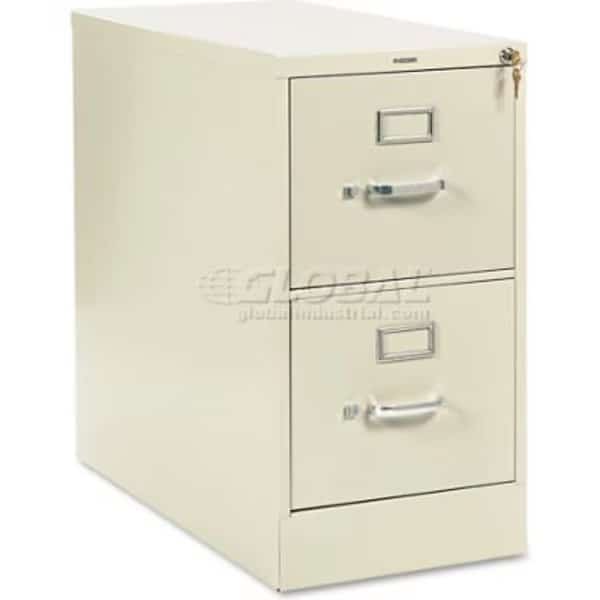 28-1/2in 2 Drawer Vertical File - Letter - Putty