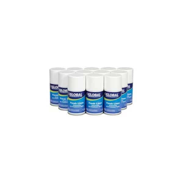 GEC Automatic Air Freshener Refills, Fresh Linen 7 oz. Can - 12 Refills/Case, Big D, Mfr#: 472GG