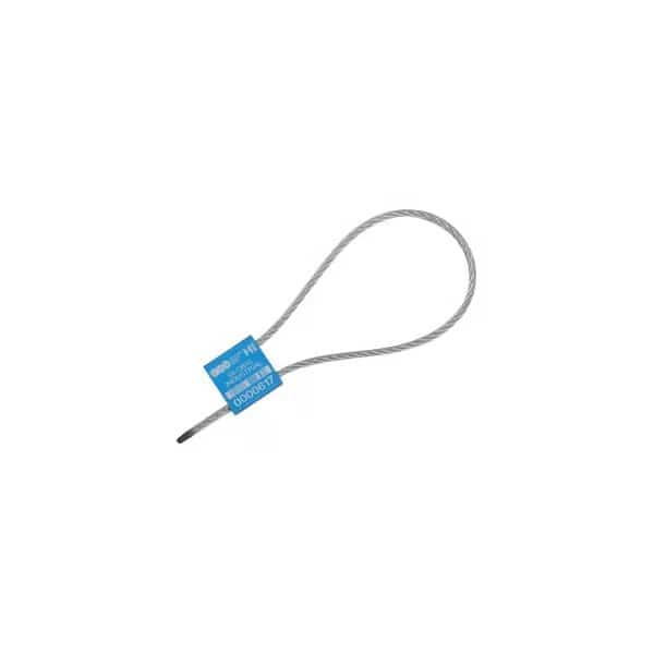 Metal Cable Seal 1/8x12L Blue 50/Pack