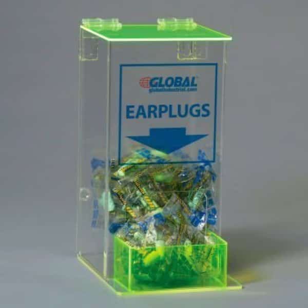 Global Industrial Acrylic Safety PPE Dispenser Ear Plugs Small GLAEP-4