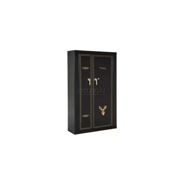 Rifle & Gun Safe, Keyed Lock, 108 lbs, 6 cu ft, 16 Long Guns