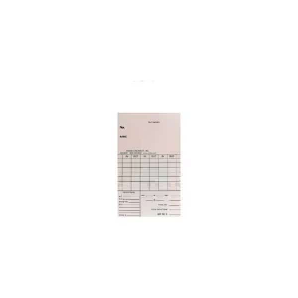 Amano Time Cards for BX-1500, Weekly, 250/Pack