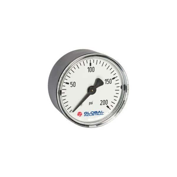 2 Pressure Gauge 200 PSI/KPA 1/4 NPT CBM Plastic