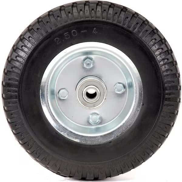 Marathon 00026N 2.80/2.50-4 Narrow Centipede Flat Free - 3" Centered - 1/2" Bearings