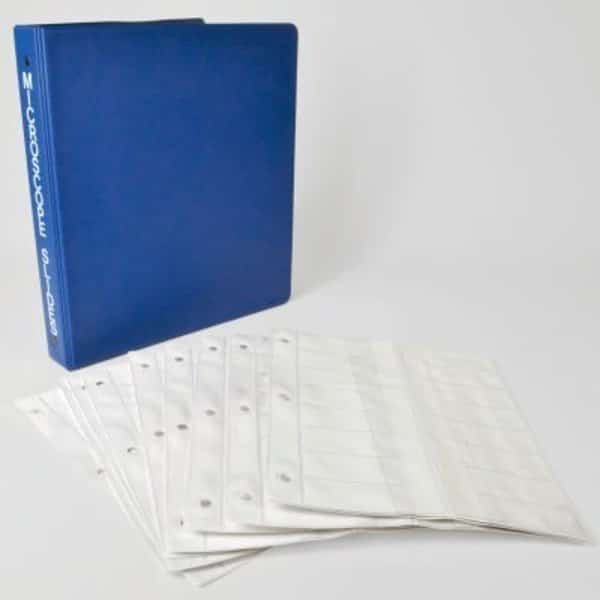 Bel-Art View-Pack Microscope Slide Holder Ring Binder, 10 Pages 8 1/2 x 10 1/2in, 160 Slide Capacity