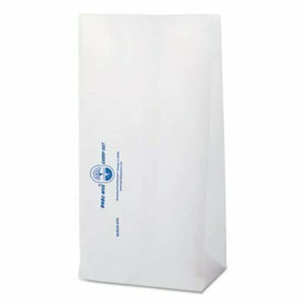 DUBL WAX SOS BAKERY BAGS, 6.13in X 12.38in, WHITE, 1000PK