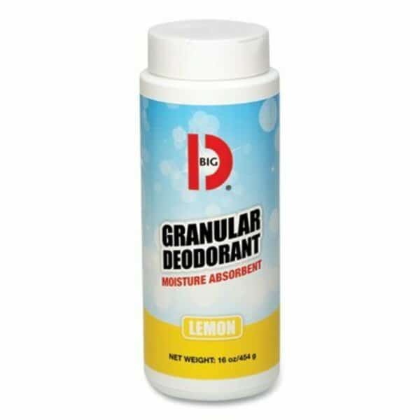 BigDIndus, GRANULAR DEODORANT, LEMON, 16 OZ, SHAKER CAN, 12PK