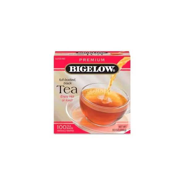 Bigelow Premium Blend Tea, Black Tea, Single Cup Bags, 100/Box