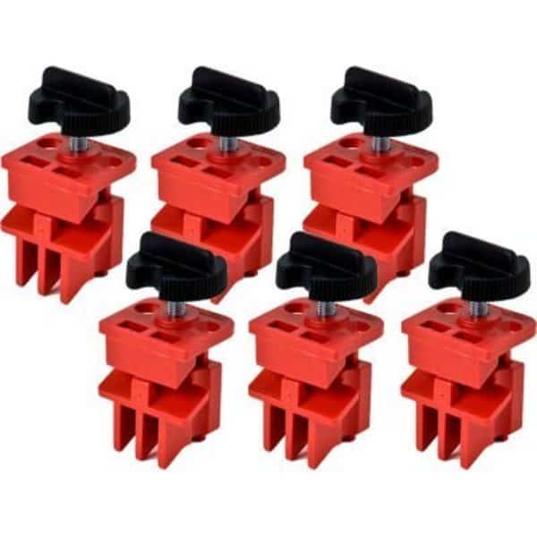 Brady Multi-Pole Breaker Lockout, 6/Pack