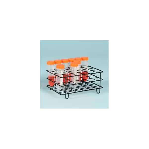 Bel-Art Poxygrid 50ml Centrifuge Tube Rack 198580001, For 25-30mm Tubes, 24 Places, Black 1/PK