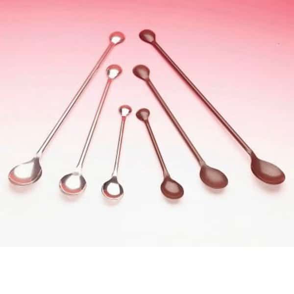 Bel-Art Stainless Steel Double-Ended Spoons, 0.5ml and 2.0ml Capacity, 2/PK