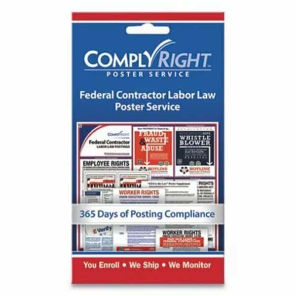 Comply, LABOR LAW POSTER SERVICE, inFEDERAL CONTRACTOR LABOR LAWin, 4W X 7H