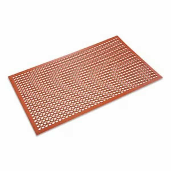 Crown, Safewalk-Light Heavy-Duty Anti-Fatigue Mat, Rubber, 36 X 60, Terra Cotta
