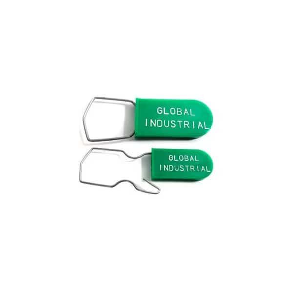 Global Industrial„¢ Padlock Seal With Wire Hasp, Green, 1000/Pack, Cambridge Security Seals, Mfr#: PAD00046