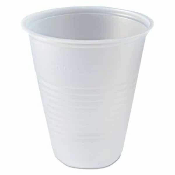 , Rk Ribbed Cold Drink Cups, 7 Oz, Clear