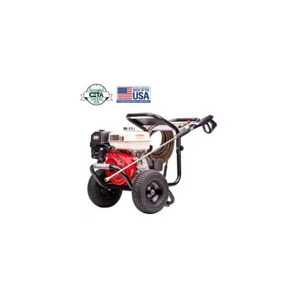 SimpsonÂ PowerShot Gas Pressure Washer W/ Honda GX270 Engine, 4000 PSI, 3.5 GPM, 3/8" Hose