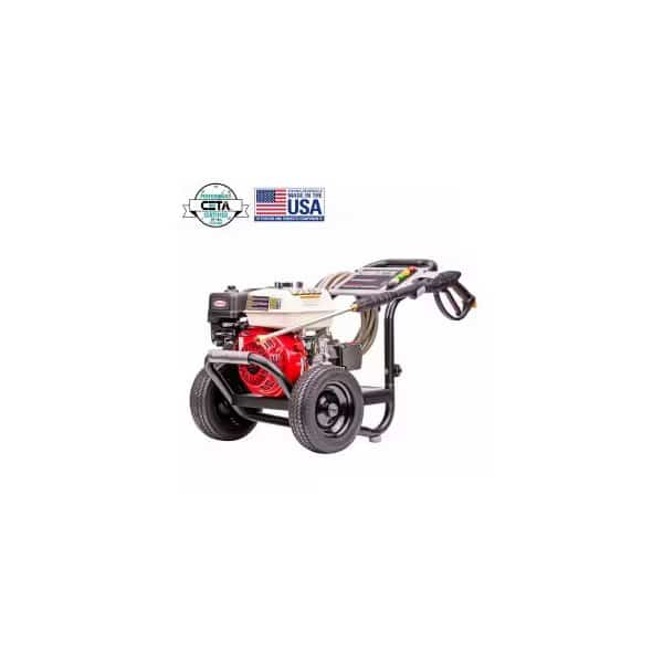 SimpsonÂ PowerShot Gas Pressure Washer W/ Honda GX200 Engine, 3600 PSI, 2.5 GPM, 5/16" Hose