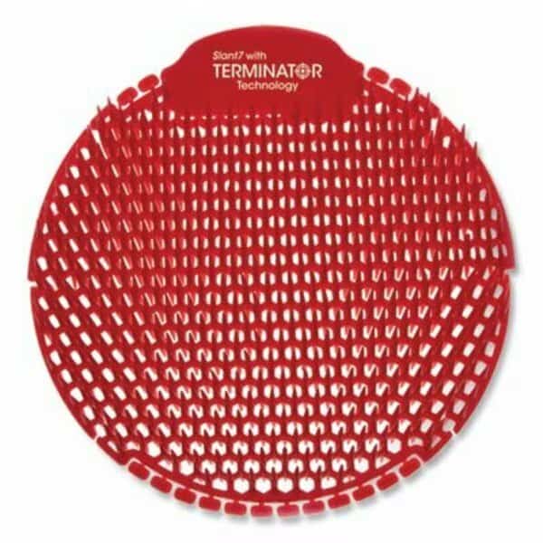 SLANT7 WITH TERMINATOR URINAL SCREEN, EVERGREEN, RED, 5PK, Freshprod, Mfr#: S7TBX