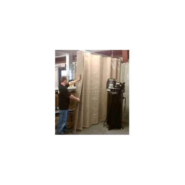 Goff's Stock Sound Curtain 31974 with Hardware - 9'11"W x 12'H - Beige