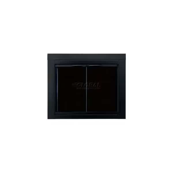Pleasant Hearth Alpine Fireplace Glass Door Black 37-1/2"L x 30"H