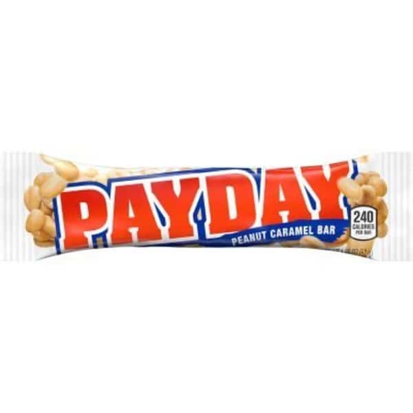 PAYDAY Peanut Caramel Bar, 1.85 oz, 24 Count