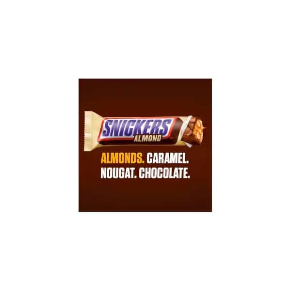 Snickers Almond Bar, 1.76 oz, 24 Count