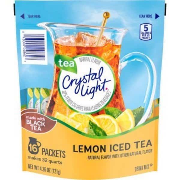 Crystal Light Drink Mix Pitcher Packs Iced Tea, 16 Count