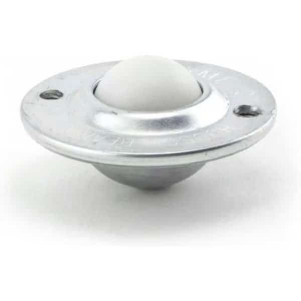 Hudson Bearings 1in Nylon Ball Carbon Steel Low-Profile Flying Saucer Ball Transfer