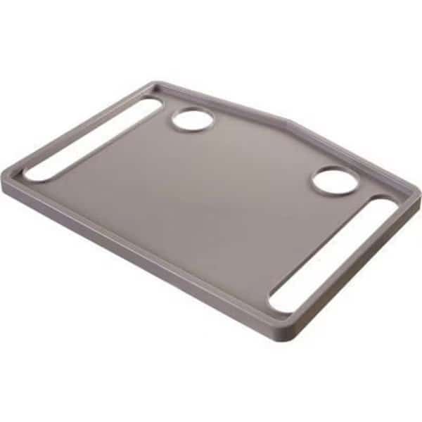 DMI Walker Tray with Two Recessed Cup Holders, Gray