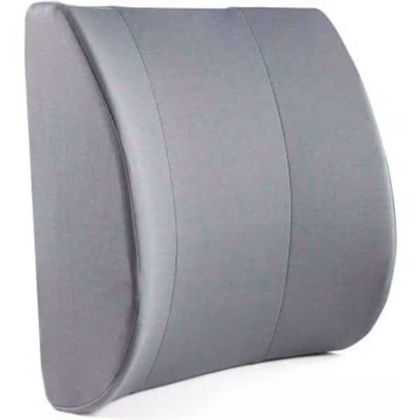 DMI Relax-a-Bac Lumbar Back Cushion with Insert and Strap, Gray