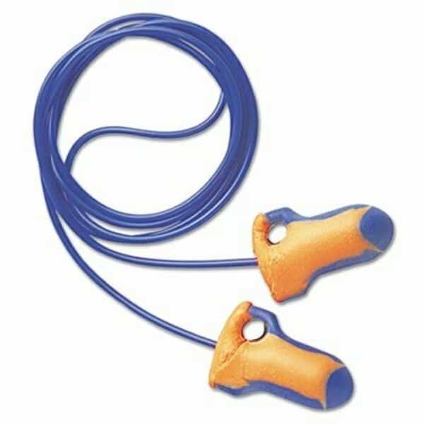 HowardLeig, Lt-30 Laser Trak Single-Use Earplugs, Corded, 32nrr, Orange/blue, 100 Pairs