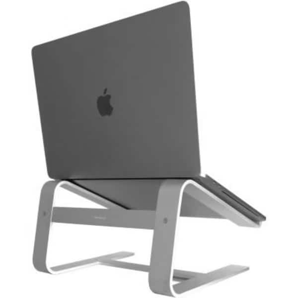 Macally Horizontal Laptop Stand for Laptops & MacBooks Up to 17in, Aluminum