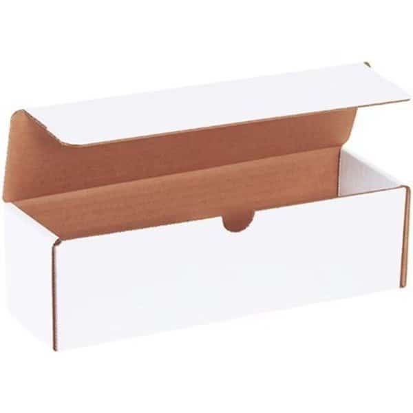 Corrugated Literature Mailers, 10"L x 3"W x 3"H, White
