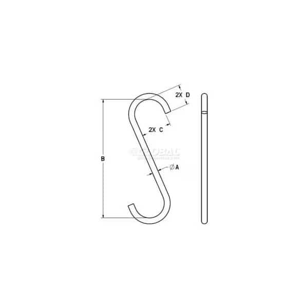 M&W 1/2" Style A S-hook