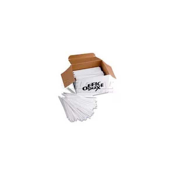 Office Snax OFXSTR5 - Stirrers, 5"L, Plastic, 1,000/Box, White