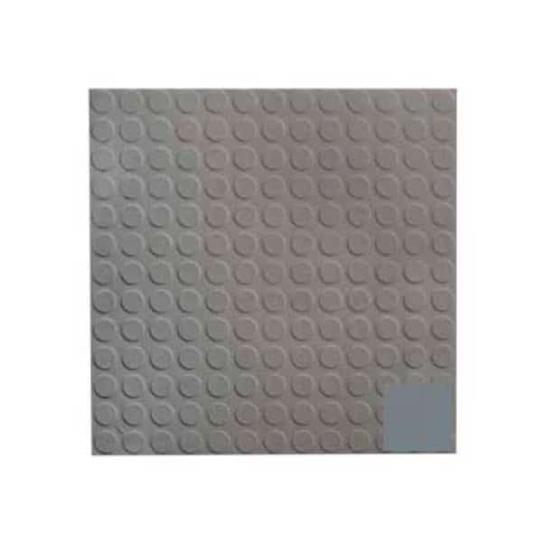 Rubber Tile Low Profile Circular Design 50cm - Dark Gray