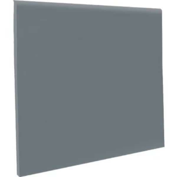 Pinnacle Rubber No Toe Wall Base Coil 4in x .125in x 120' Dark Gray