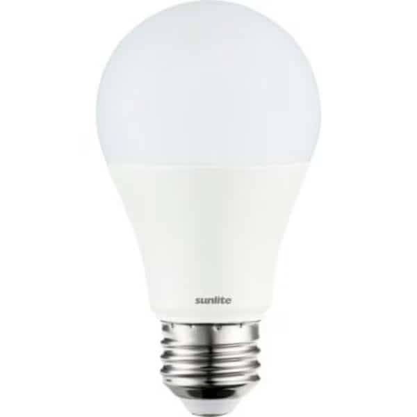 Sunlite LED Light Bulb, 9W, 810 Lumens, Medium Base, 100-240V, Frost Glass Super White, 6-Pack
