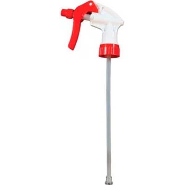 Trigger Sprayer, White/Red, 9.875" Tube, 24 Sprayers