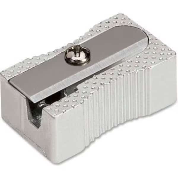 Aluminum Pocket Sharpener, Steel, Silver