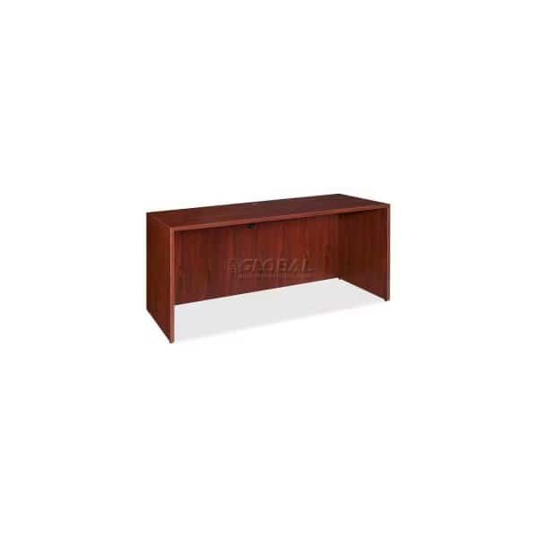 Lorell Credenza Shell - 66"W x 24"D x 29-1/2"H - Mahogany - Essentials Series