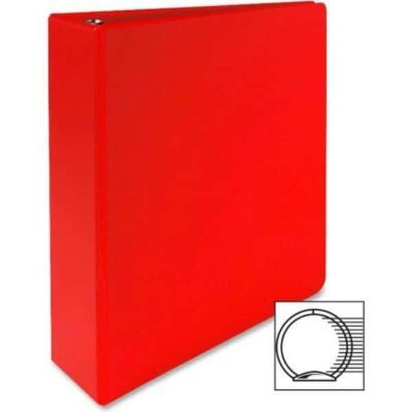 3-Ring Binder, 2in Capacity, 11inx8-1/2in, Red