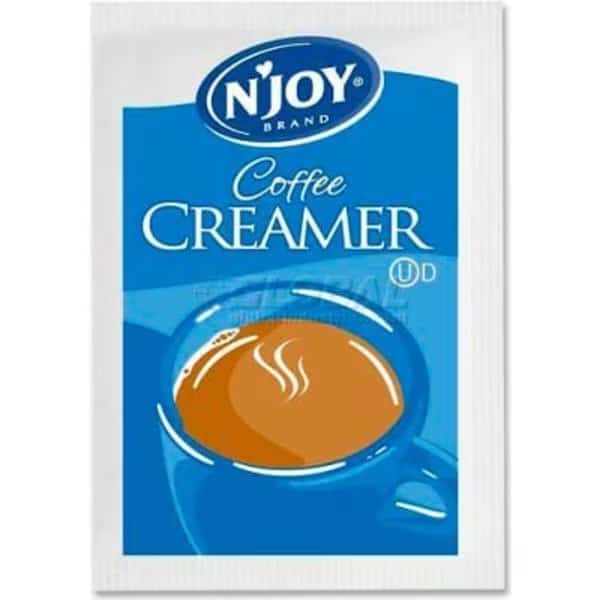 N'Joy Sugar Foods Non-Dairy Powdered Creamer, Cream, 0.07 oz., 1000/Box