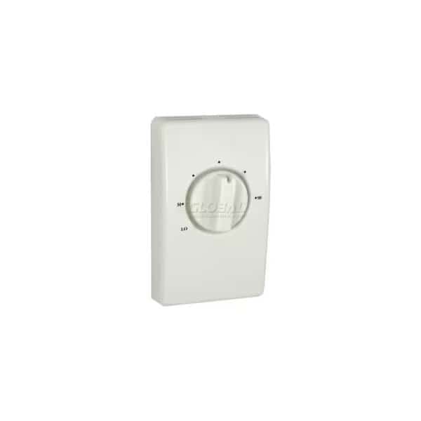 TPI Line Voltage Thermostat White Double Pole With Leads 25 Amp