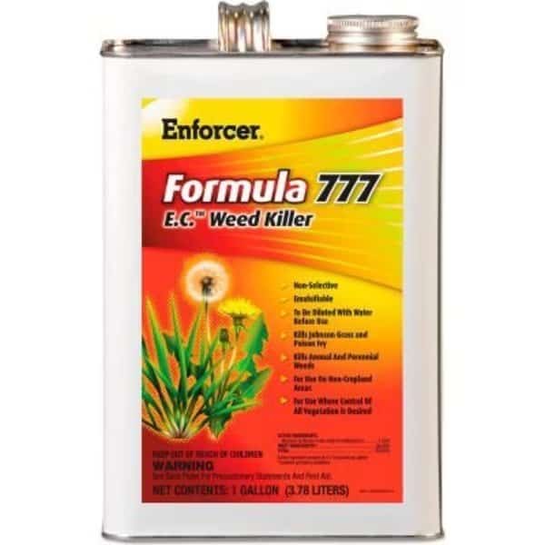 Enforcer Formula 777 E.C. Weed Killer, Non-Cropland, 1 Gallon Can, 4/Carton -
