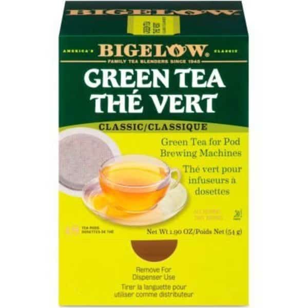 Bigelow Green Tea Pods, 1.90 oz, 18/Box
