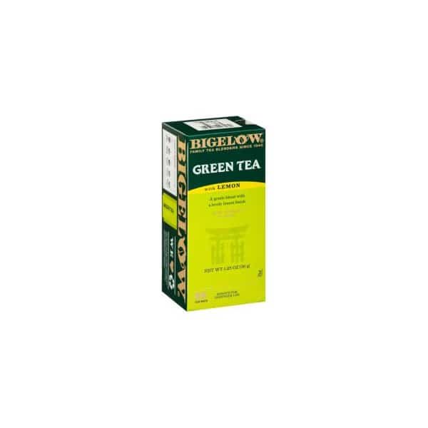 Bigelow Green Tea with Lemon, Lemon, 0.34 lbs, 28/Box